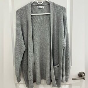 Hollister Women's Light Gray Cardigan